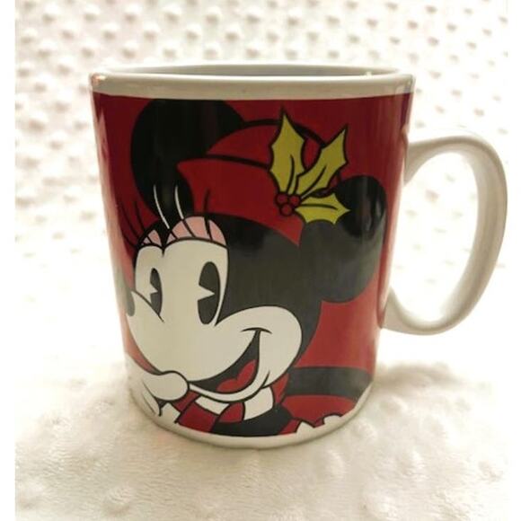 Vintage Disney Minnie Mouse Holiday 28oz Jumbo Ceramic Mug-VERY GOOD - Picture 3 of 6